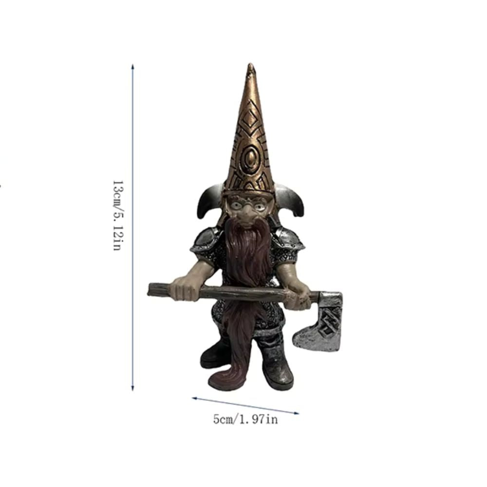 JOKBEN Nain De Jardin Gnome Avec Anneau De Vie - Statue Amusante Pour Décoration Extérieure