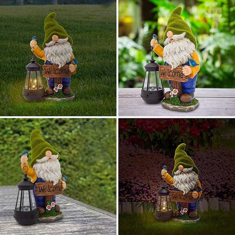Nain Jardin D'Extérieur - Statue Nain Sans Visage En Résine - Décor À