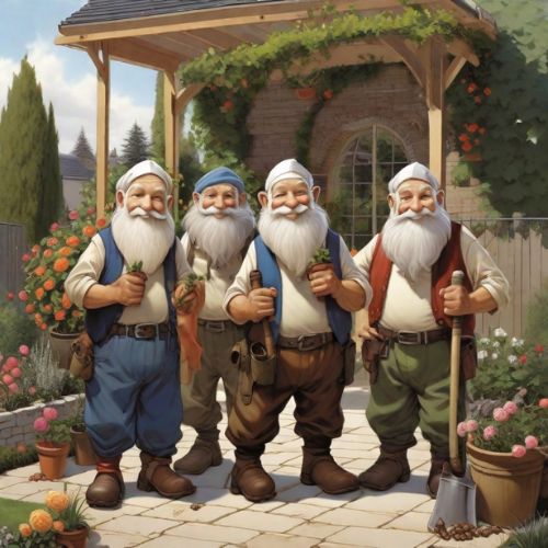 Nain de jardin en réduction
