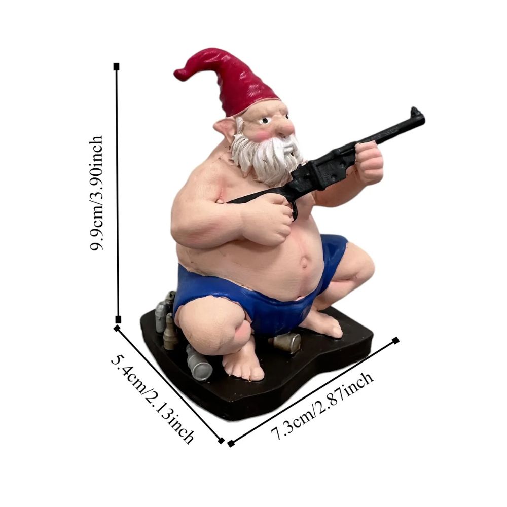 Dimensions du gros nain de jardin