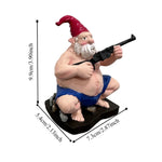 Dimensions du gros nain de jardin