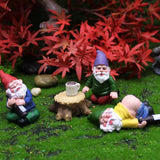 Lot de nains de jardin composé de 4 pièces