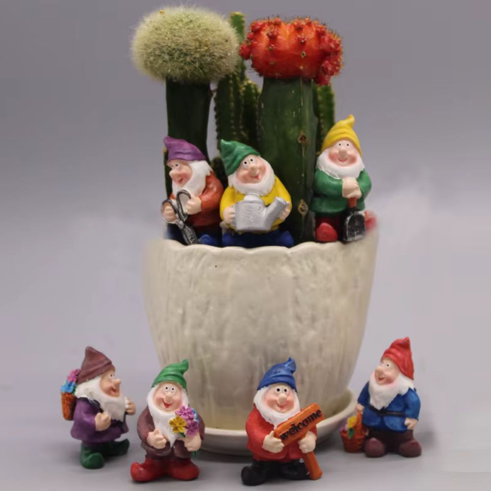 Exemple de décoration avec les minis nain de jardin