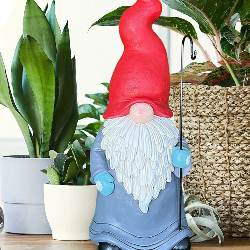 Nain de jardin avec canne