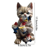 Nain de jardin chat