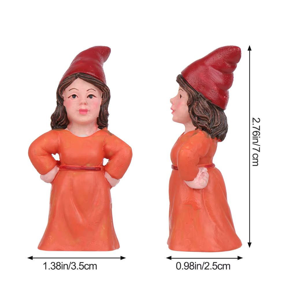 Mesure du nain de jardin femme