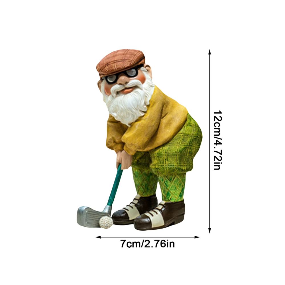 dimension nain de jardin golfeur