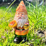 nain de jardin de couleur orange