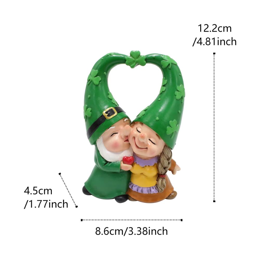 dimensions du Nain de jardin Roméo et Juliette 