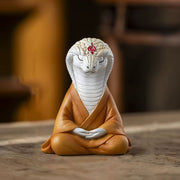  nain de jardin serpent blanc