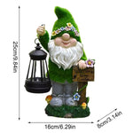 dimensions du nain de jardin solaire