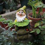 nain de jardin vert