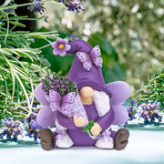 Nain de jardin de couleur violet