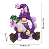 dimensions du nain de jardin violet