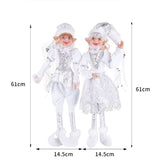 dimension lutin farceur blanc argenté