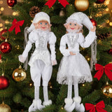 lutin farceur blanc argenté