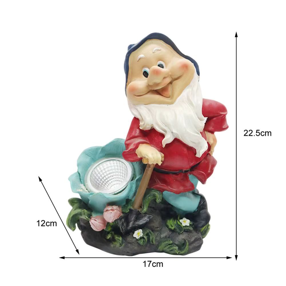 nain de jardin avec projecteur dimensions