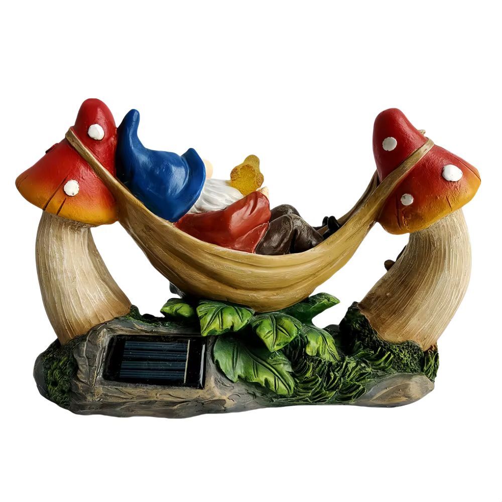 nain de jardin détente dos