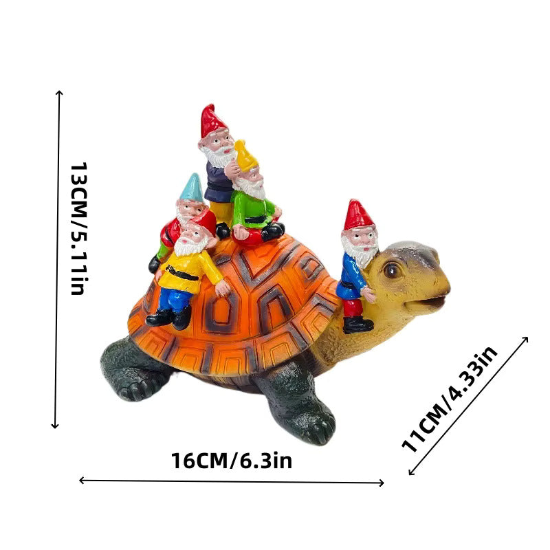 nain de jardin avec une tortue dimensions