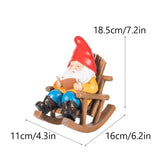 dimensions du nain de jardin traditionnel bonnet rouge avec veste orange