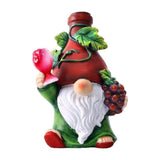 nain de jardin vin style A sur fond blanc
