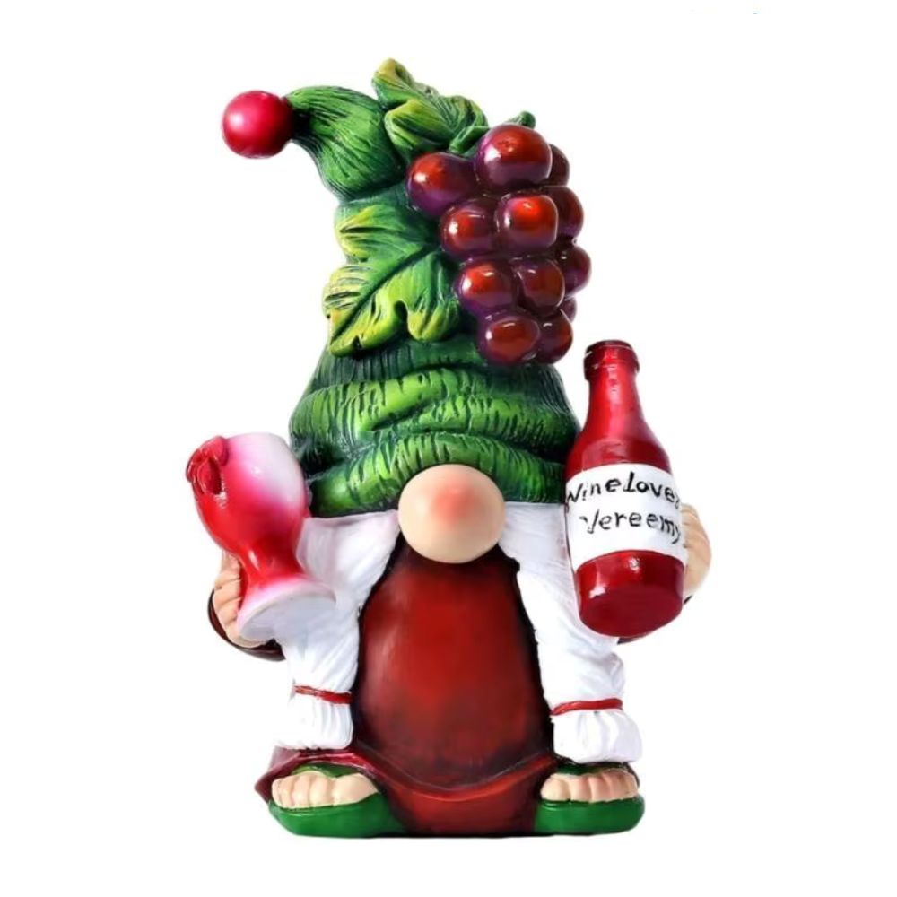 nain de jardin vin style B sur fond blanc