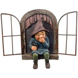 nain de jardin vintage sur fond blanc