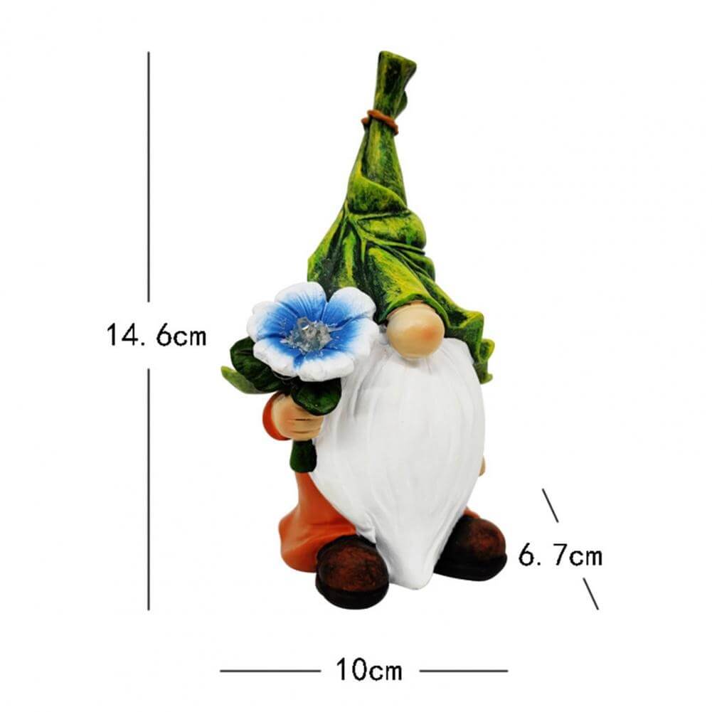 Statuette Nain De Jardin En Résine - 7,5x5,5x11,5 Cm - Déco Extérieure Ou Intérieure, Cadeau Humoristique